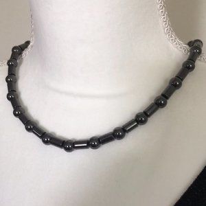 Hematite Necklace Unisex Magnetic Beads and Clasp